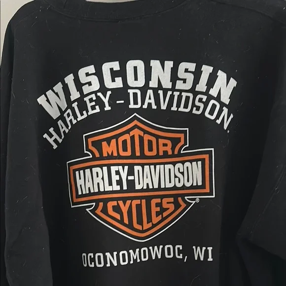 Harley-Davidson Black Pullover Hoodie - Picture 2 of 2